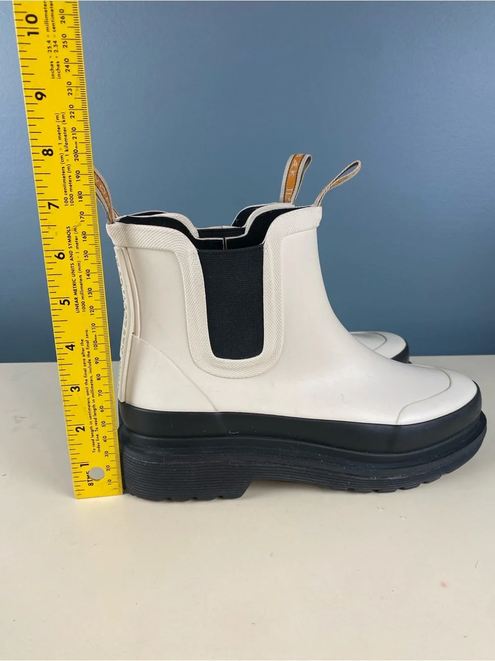 Ilse Jacobsen Chelsea rain boots white EU 36 (US 6) handmade rubber boots Chunky